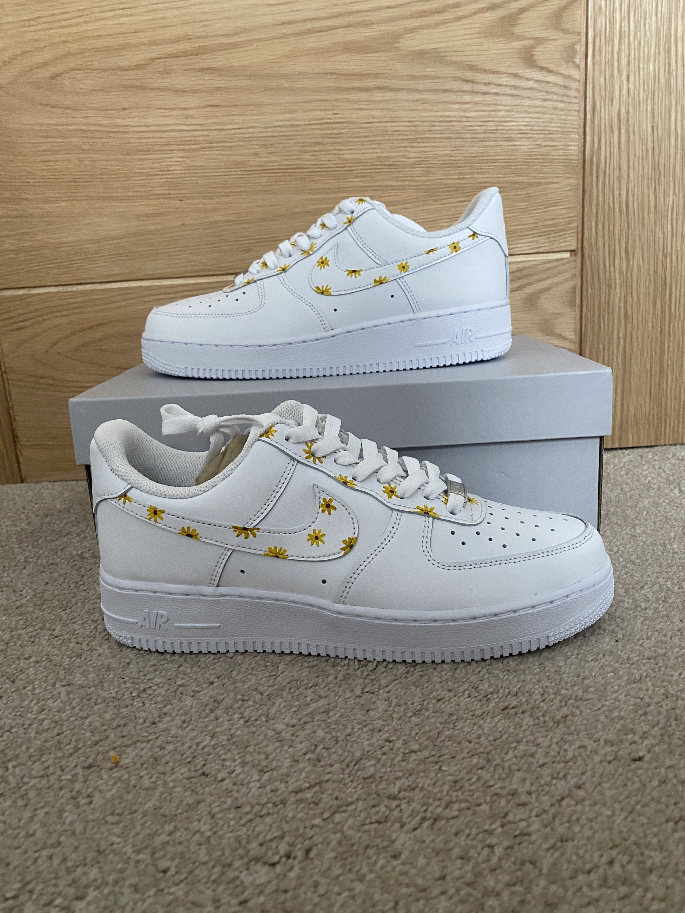 air force ones with sunflowers