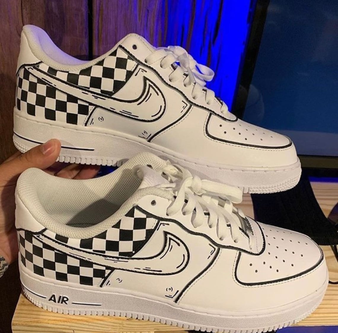 checkered af1
