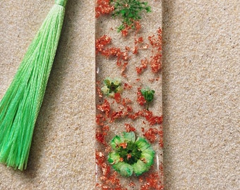 Personalised Resin Floral Bookmark | Christmas Gift | Gifts for Her | Bridesmaid Gift | Birthday Gift | Gifts for Him | Hen Gifts