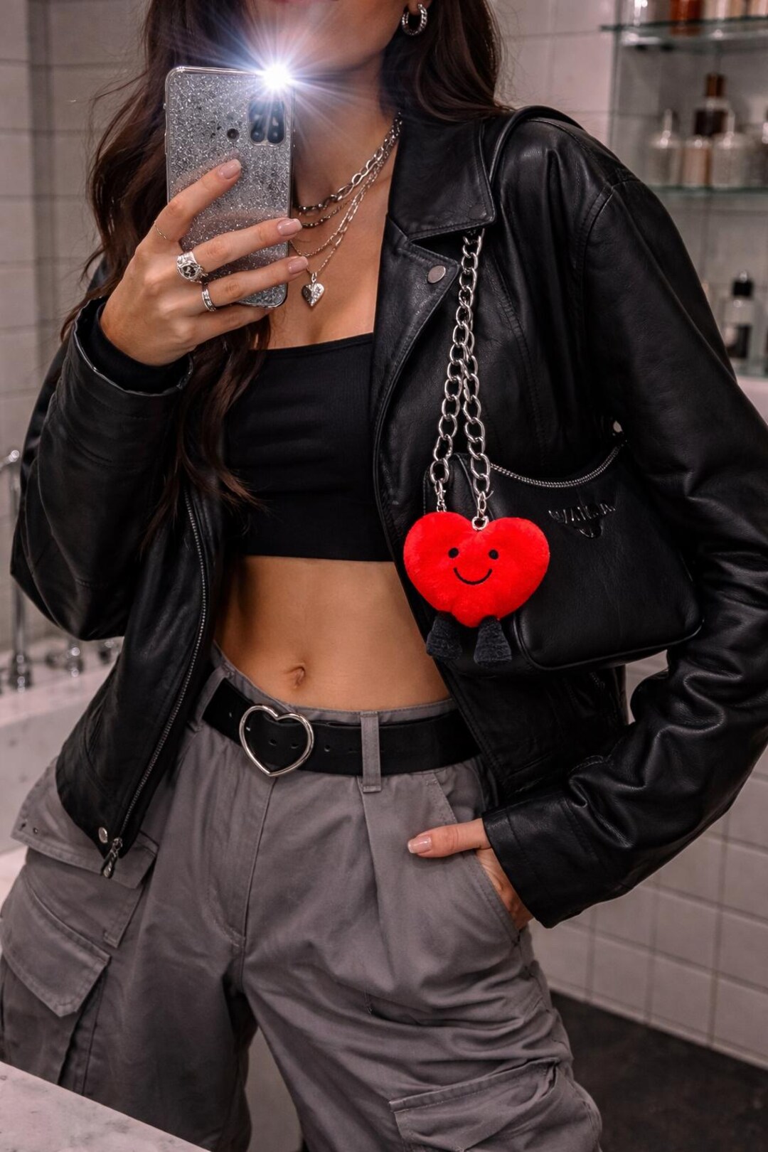 Cute Heart Plush Keychain | Red Heart Bag Charm | Kawaii Heart Plush ...