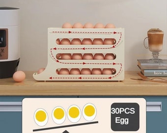 Egg Vertical Storage Box for Kitchen Refrigerator