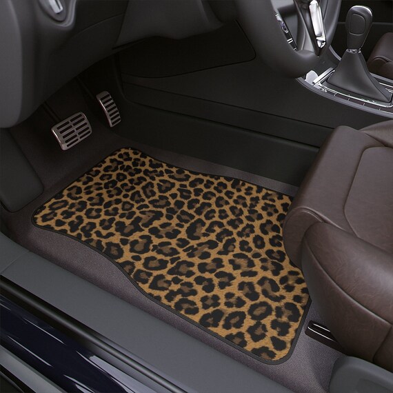 Cheetah print car mats deals