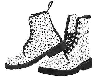 dalmation print boots