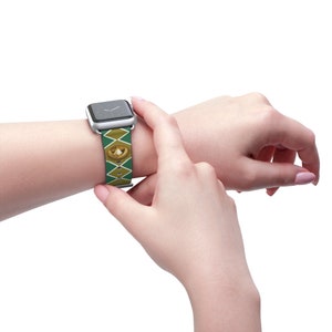 Green Mighty Morphin Dragonzord Power Coin Apple Watch Band