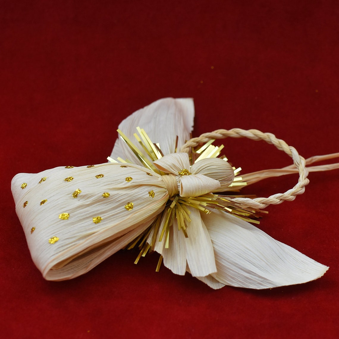 Christmas ornament corn husk decoration traditional handmade | Etsy