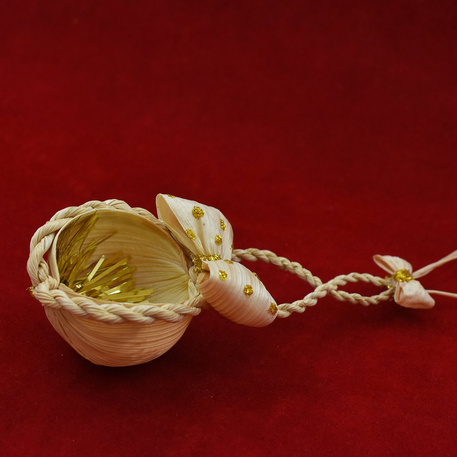 Christmas ornament corn husk decoration traditional handmade | Etsy