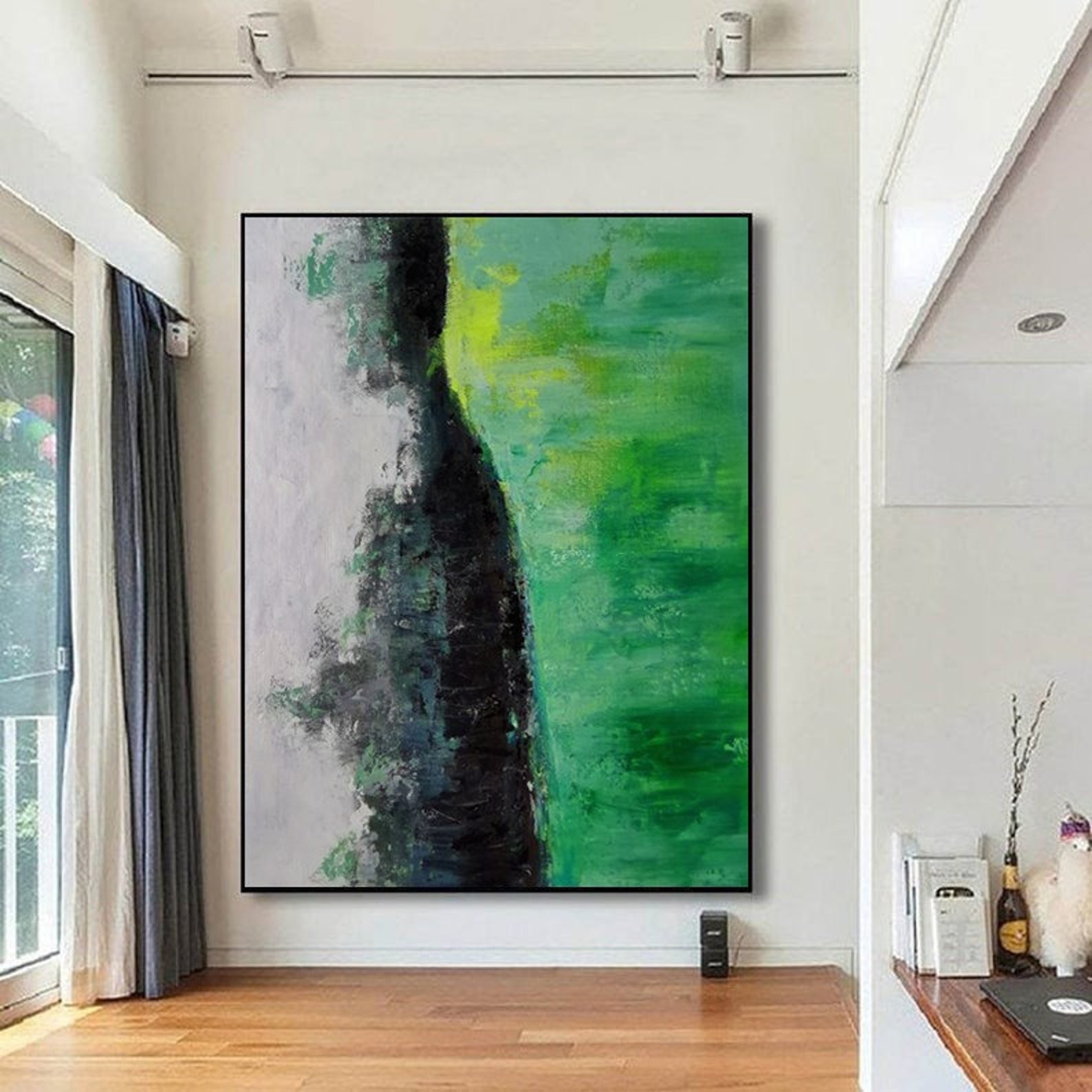 Extra Large Wall Art Oil Painting Landscape Abstract on Canvas Etsy