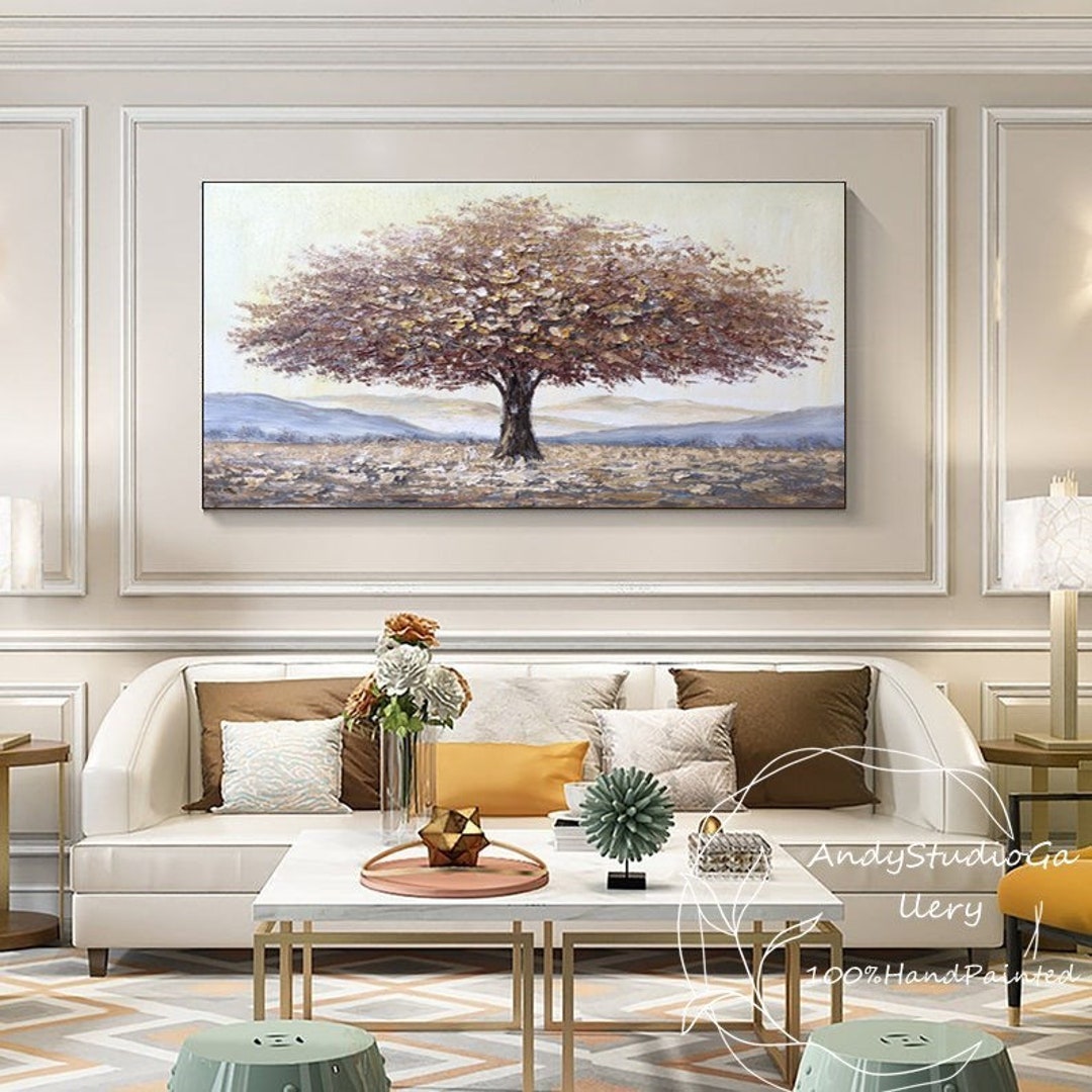 Large Oil Landscape Painting on Canvas Aspen Art Original Abstract Oil ...