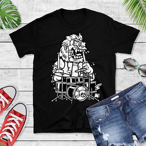 Drum T-Shirt - Drumming Tee - Drummer Gift Idea - Music Outfit