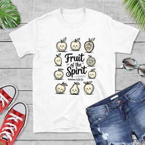 Fruit of the Spirit Christian Shirt | Bible Verse Tee | Cute Faith T-Shirt | Trendy Farmer&#39;s Market Jesus Faith Apparel