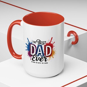 Coffee Mug, Best Dad Ever, Fathers Day Gift, Papa Mug, Father Birthday Present, Dad Appreciation Cup, Ceramic Mug