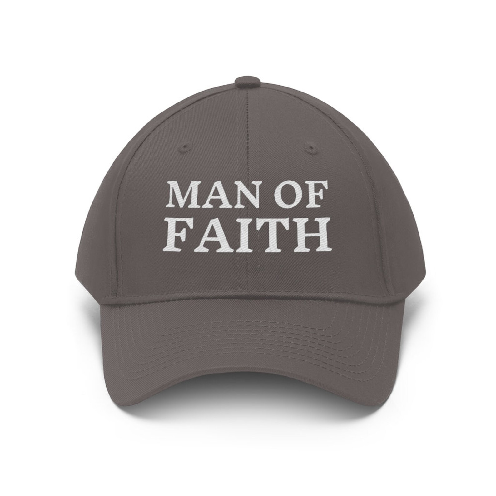 Man Of Faith Hat Baseball Cap for Christian Dad Twill Hat Etsy