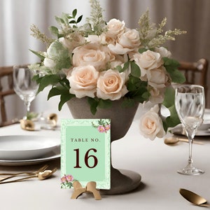 Printable Table Numbers, Birthday Table Numbers, Birthday Printables, 5x7 Table Numbers ...