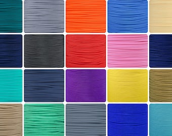 25 Feet of 550 Paracord – Type III, 7 Strand Core – Made in the USA – Variety of Colors to Choose From - Parachute Cord – Craft Supplies
