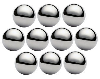 Chrome Steel Ball Bearings and Wooden Ball Bearing – Crafting Projects and Jewelry – Mirror Finish – Paracord & Knotting Projects