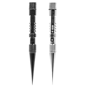 Black & Silver Marlin Spikes – Paracord Knotter’s Tool – Tools w/ Colorful FIDS – Paracord, Leather, Rope – Loaded Marlin Spike