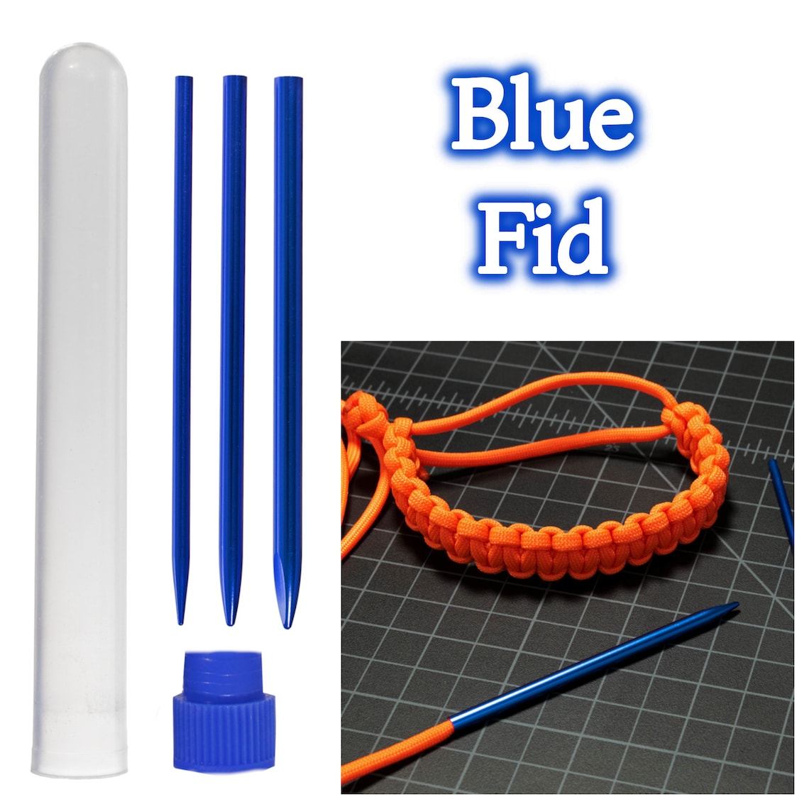 Paracord Fids Sets of 3 Black Blue Pink Red Silver Etsy