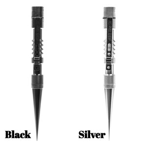 May include: Two tactical pens, one black and one silver, with a pointed tip and a textured grip. The pens have a small clip and the text "JUST IN CASE" engraved on the side.
