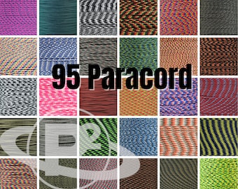 Paracord Planet 95 Paracord - Made in the USA - Paracord Bracelet Making Cord - Crafting and Indoor/Outdoor Use - Multiple Colors
