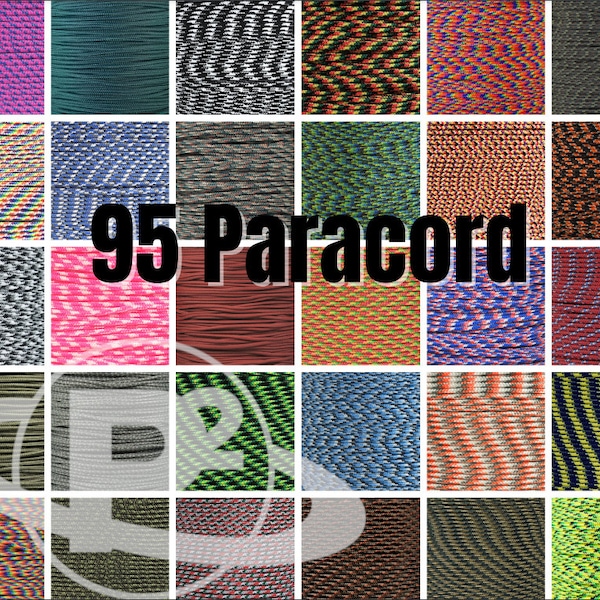 Paracord Planet 95 Paracord - Made in the USA - Paracord Bracelet Making Cord - Crafting and Indoor/Outdoor Use - Multiple Colors