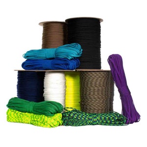 650 Coreless Paracord – Various Colors and Lengths – Paracord Supplies, Arts & Crafts, Outdoor Projects – USA Made – DIY Cord
