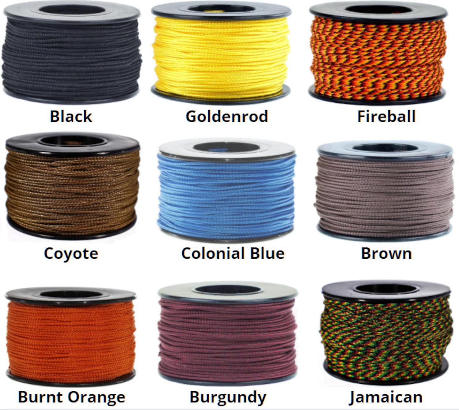 Paracord Micro Cord Diámetro 1.18 milímetros Etsy