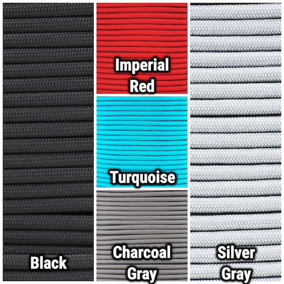 1/4-inch Para-max Paracord Colorful Parachute Cord 10, 25, 50, and