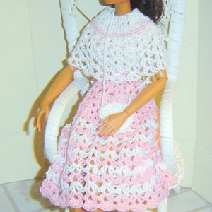 Classic Shells 4Pc Set,Pink and White,Dress,Caplet,Purse,Tonner 16&quot; Slim City Girls® by Caruss30x70StudioUsa