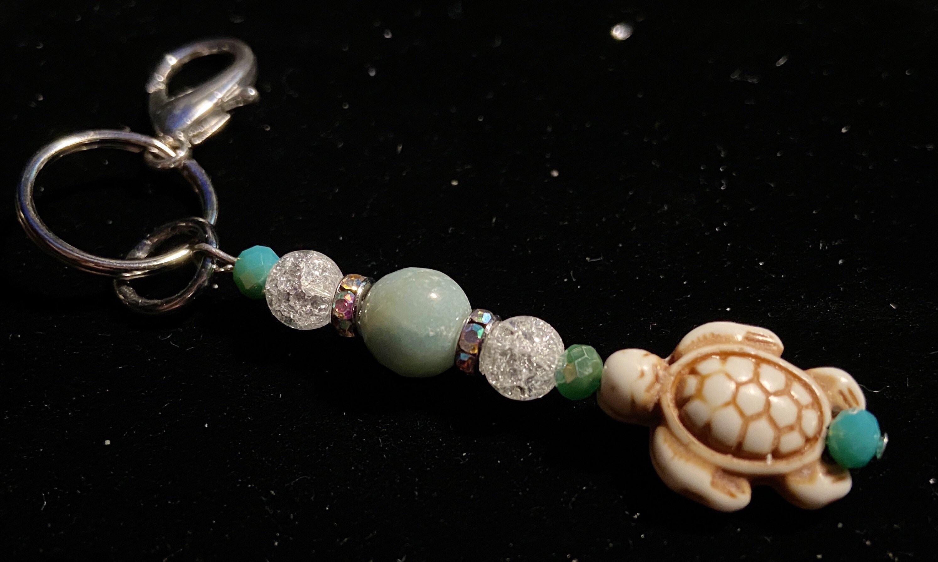 Custom Rear View Mirror Charm or Keychain Healing Crystal Etsy