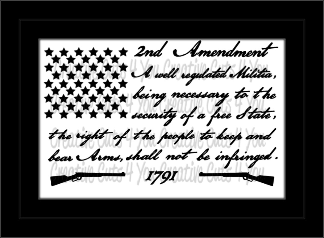 2nd Amendment Flag Svg Png Jpeg Instant Download Cut File - Etsy