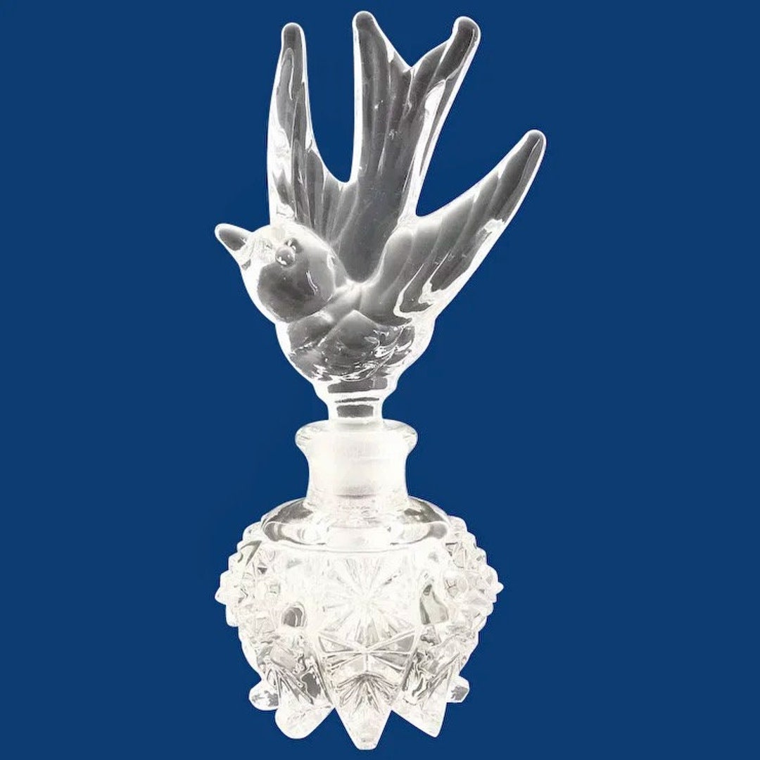 Vintage Perfume Bottle Bird Stopper Etsy