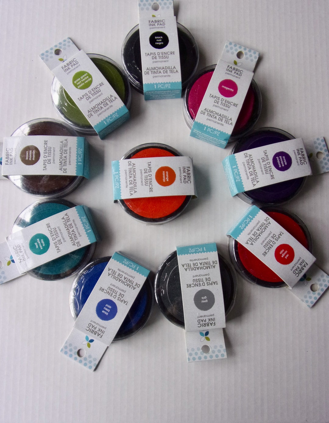 Set of Fabric Ink Pads 10 Pc Etsy