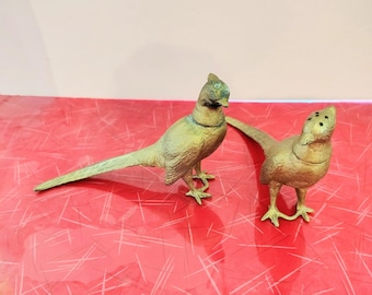 Vintage FB Rogers Silver Co. Large Pheasant salt & pepper shakers