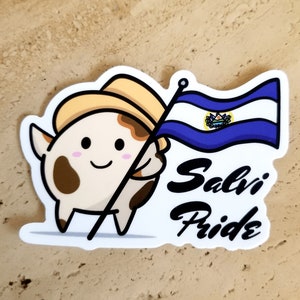 Pupusa El Salvador Pride Sticker Vinyl