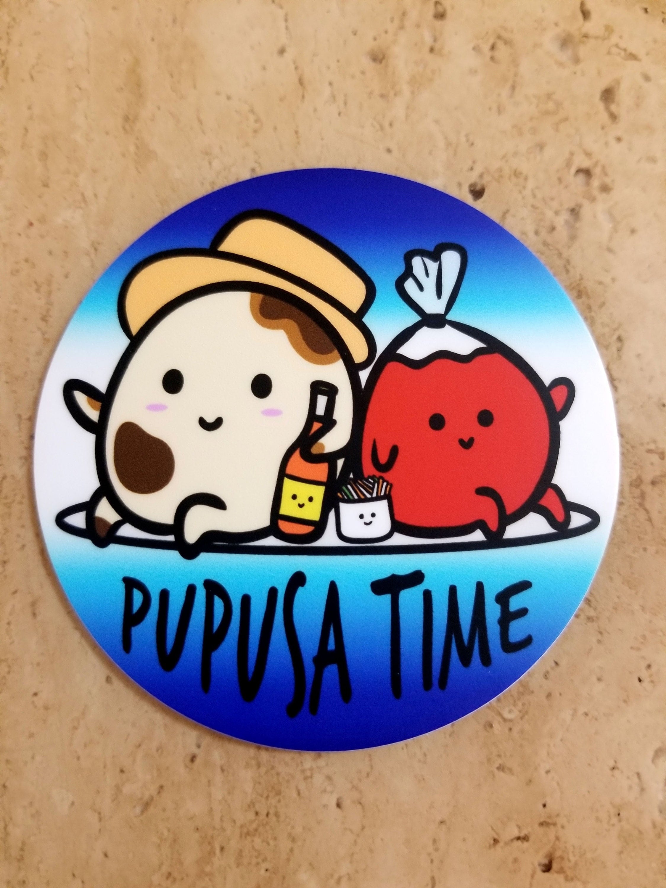 El Salvador Pupusa Curtido Sticker Vinyl Waterproof Etsy Hong Kong