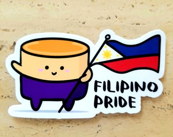 Philippines Filipino Pride Pinoy Ube Leche Flan Cake Sticker Vinyl