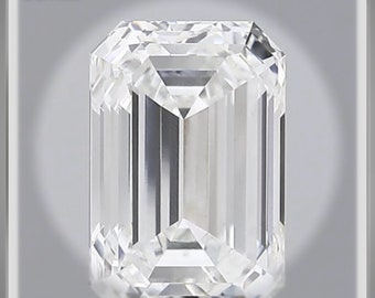 Ausverkauf ***5,48 ct Smaragdschliff loser Diamant VVS2 ***SPAREN Sie über 15.000