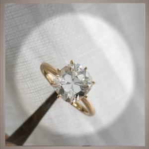 On Sale***2.50 Carat Old Mine Cut Engagement Ring VS1  *** By Chelsea Leigh and Company