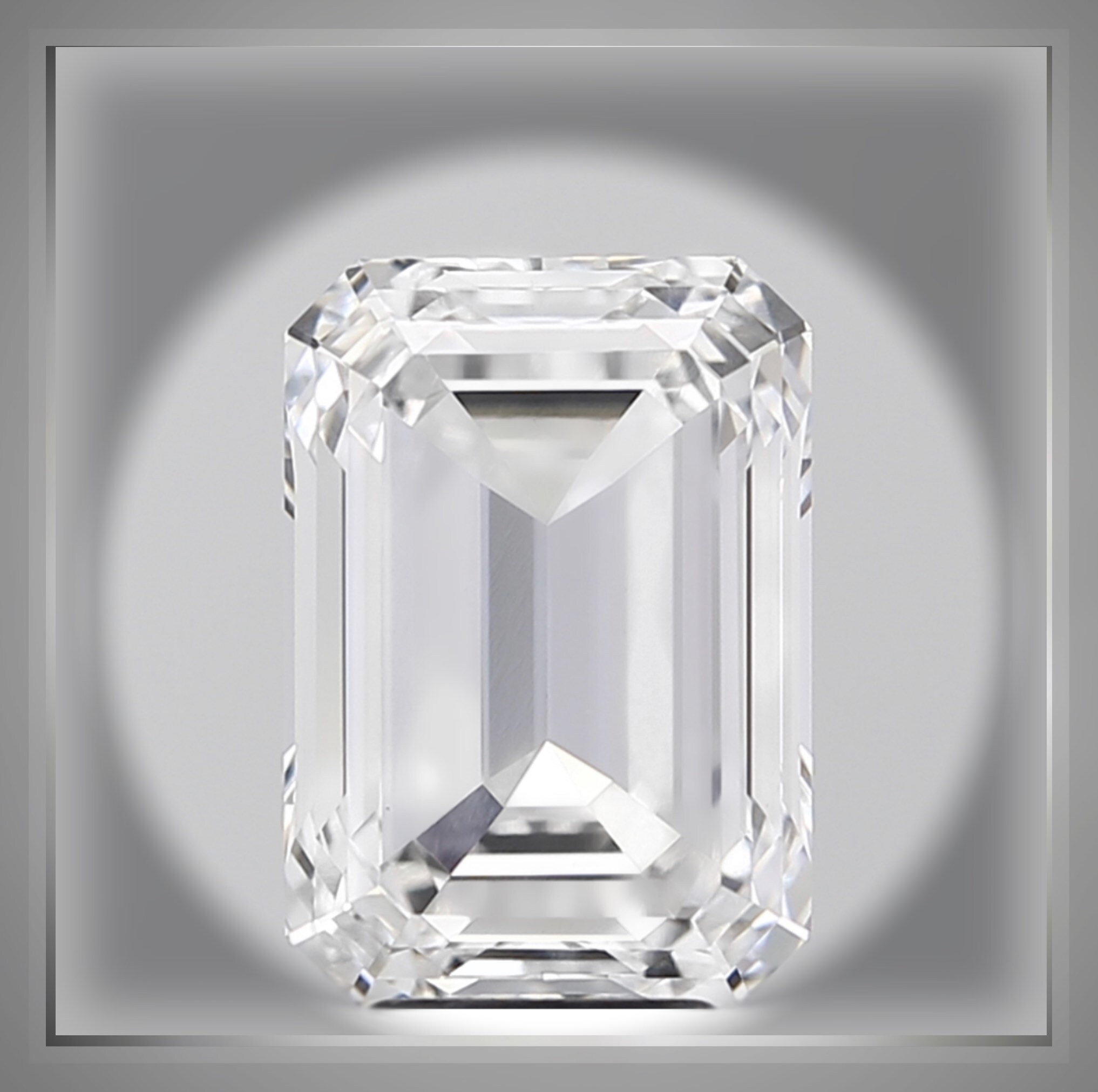 Emerald cut shop diamond loose