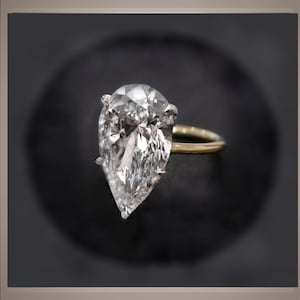 Price Reduced ***4.15 Ct  Brilliant Cut Pear Diamond Solitaire Engagement Ring IGI Certified VS1  SAVE 10g ***By Chelsea Leigh and Company