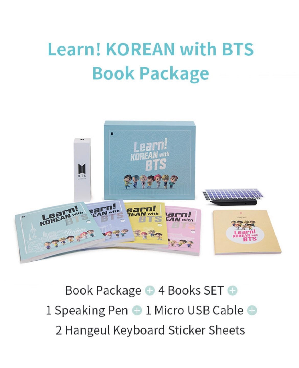 Official Learn Korean With BTS Book Package With Speaking Pen - Etsy