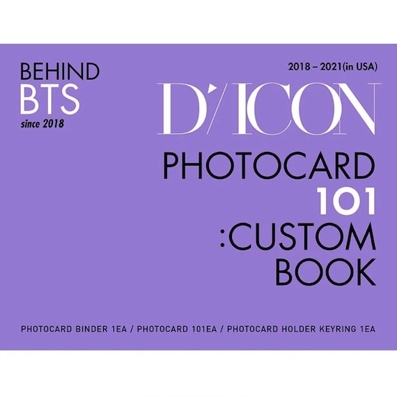 BTS - DICON Photocard 101 : Custom Book