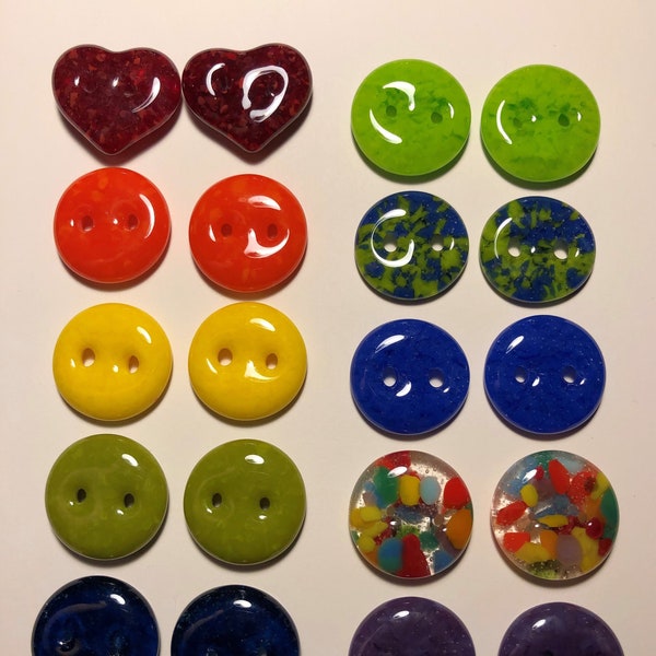 Glass Sewing Buttons Etsy