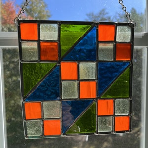 Jacob&#39;s Ladder Stained Glass Panel