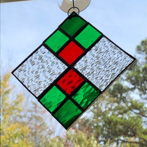 Four-square Christmas Suncatcher