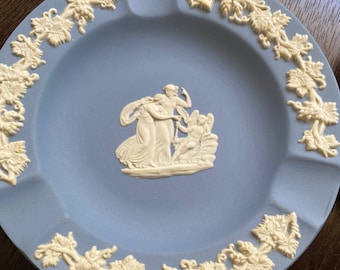 WEDGWOOD Collectible Ashtrays Blue, Sage Green, and Basalt Black
