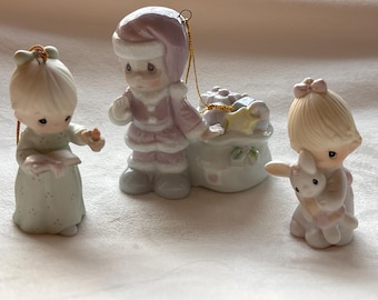 Collectible ENESCO Mini Figurine Christmas Ornaments