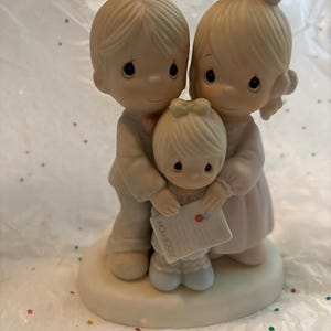 Collectible 1986 The Precious Moments Collection “God Bless The Day We Found You” Figurine