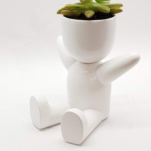 Boy fat pot planter - stl for 3D printing