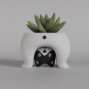 Adorable 3D Printed Cat Planter | Cute Hidden Kitty Succulent Pot | Funny Cat Lover Gift | Digital STL File for Home Decor